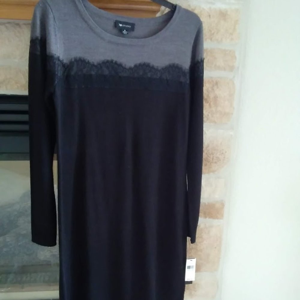 NWT AB Studio Lace Sweater Dress